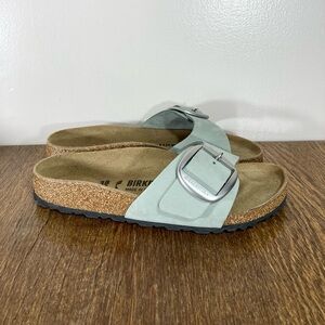New Birkenstock Madrid Big Buckle Slide Sandal Women’s Size 7 Pure Sage